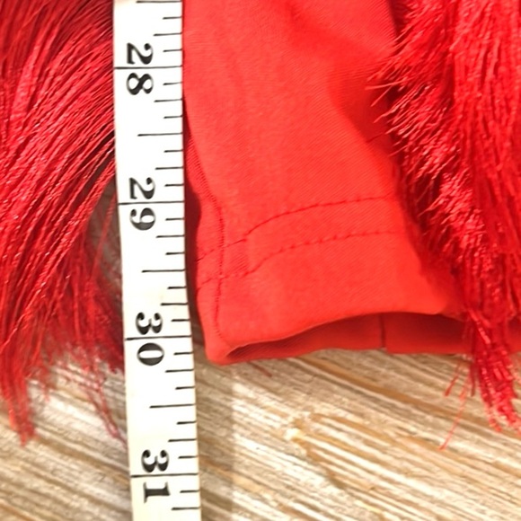 NWT,Latin Dance Pants Tassel Ballroom Dance Red Fringe Rumba Tango Salsa, Size
M - Picture 10 of 10